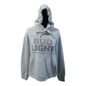 Hoodie Sweatshirt Drawstring Waist Kangaroo Pocket Oversized Hood Winter Ski SzM